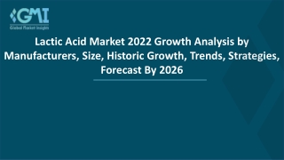 Lactic Acid Market