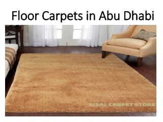 Floor Carpets in Abu Dhabi