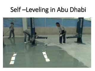 Self –Leveling in Abu Dhabi