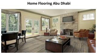 Home Flooring Abu Dhabi