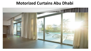 Motorized Curtains Abu Dhabi