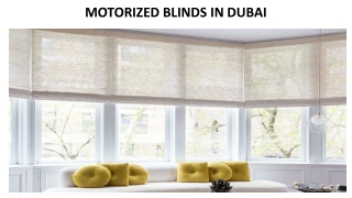 MOTORIZED BLINDS IN DUBAI