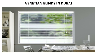 VENETIAN BLINDS IN DUBAI