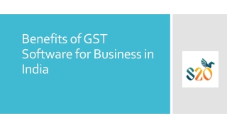 Benefits of GST Software for Business in India