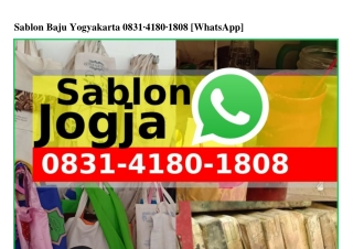 Sablon Baju Yogyakarta ౦8ᣮI-ㄐI8౦-I8౦8[WA]