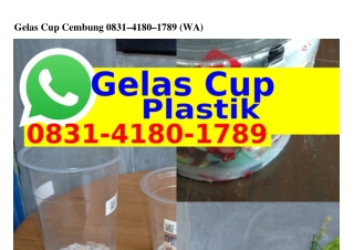 Gelas Cup Cembung Ô8З1.ㄐ18Ô.178ᑫ[WA]