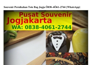 Souvenir Pernikahan Tote Bag Jogja