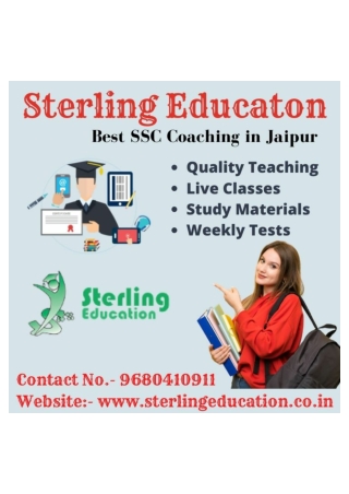 Sterling Education - Best SSC Coaching in Jaipur.