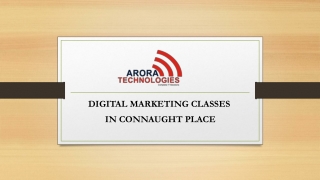 DIGITAL MARKETING CLASSES IN CONNAUGHT PLACE
