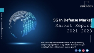 5G In Defense Market Future Demand and Forecast till 2028