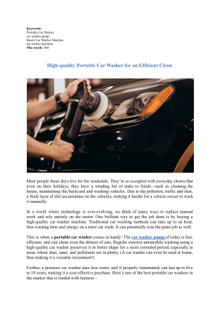 High-quality Portable Car Washer for an Efficient Clean.docx