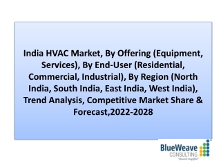 India HVAC Market Insight, Analysis, Forecast 2022-2028