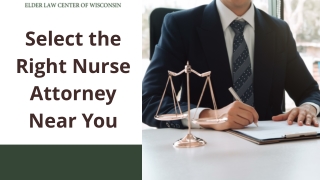 Select the Right Nurse Attorney Wisconsin Near You