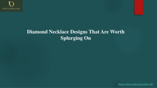 Diamond Necklace Designs That Are Worth Splurging On