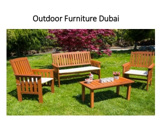 Outdoor Furniture Dubai