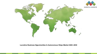 Lucrative Business Opportunities In Autonomous Ships Market 2020–2030