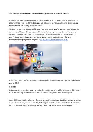 Best iOS App Development Tools to Build Top-Notch iPhone Apps in 2022