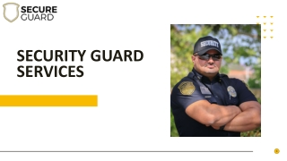 Best Security Guard Services