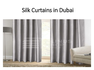 Silk Curtains in Dubai