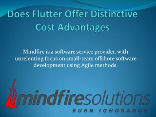 Does Flutter Offer Distinctive Cost Advantages