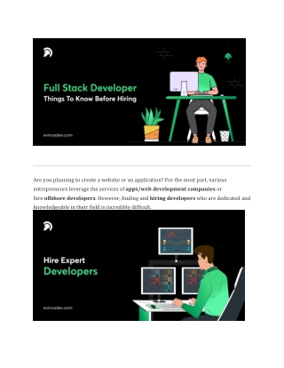 Hiring A Full Stack Developer Here’s What You Should Know Before Hiring