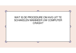 WAT IS DE PROCEDURE OM AVG UIT TE SCHAKELEN WANNEER UW COMPUTER CRASH