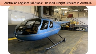 Pocket Friendly Air Freight Services in Australia