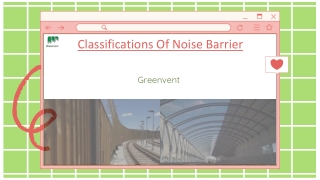 Classification Of Noise Barriers