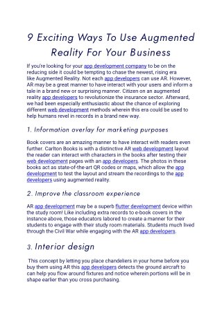 9 EXCITING WAYS TO USE AUGMENTED REALITY FOR YOUR BUSINESS (3)