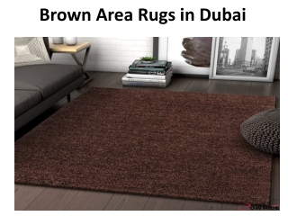 Brown Area Rugs in dubai