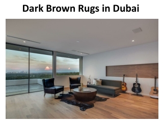 Dark brown rugs in dubai