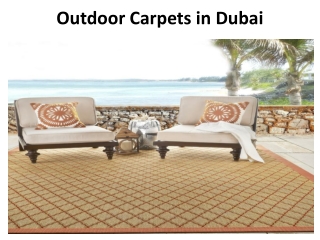 Outdoor Carpets in Dubai