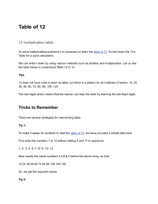 Tabble of 12.docx