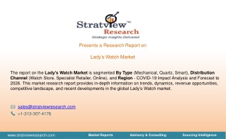 Lady’s Watch Market Trends, Dynamics & Market Insights
