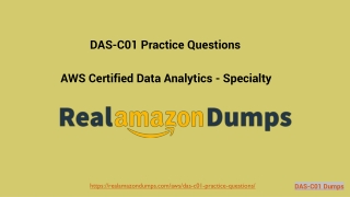 Simple and 100% Sure Amazon DAS-C01 Exam Dumps Free | Realamazondumps.com