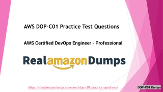 Questions Answered About DOP-C01 Exam Dumps | | Realamazondumps.com.com