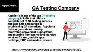 QA testing company