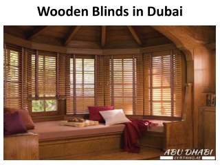 Wooden Blinds in Dubai