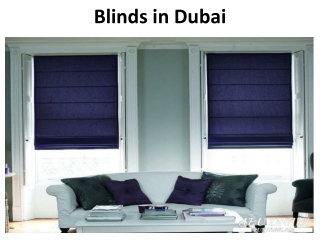 Blinds in Dubai
