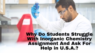 Why do students struggle with inorganic chemistry assignment and ask for help in U.S.A.
