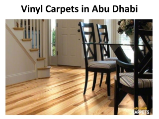 Vinyl Carpets in Abu Dhabi