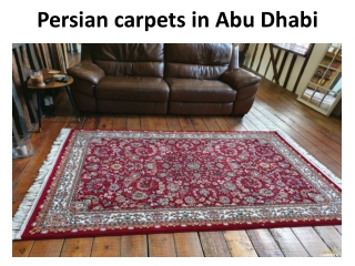 Persian carpets in Abu Dhabi