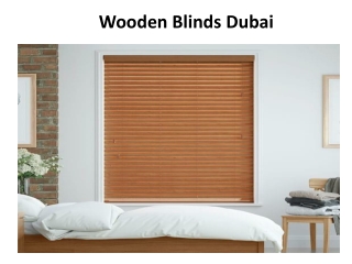Wooden Blinds Dubai