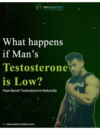 What happen's if man testosterone is low - Use Testosterone Booster Kit