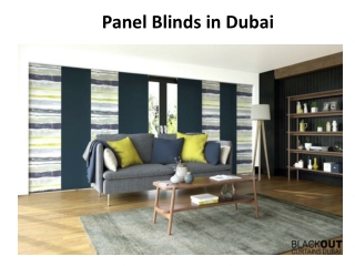 Panel Blinds in Dubai
