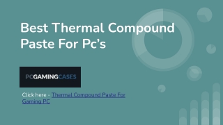 Best Thermal Compounds List