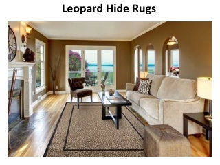 Leopard hide rugs
