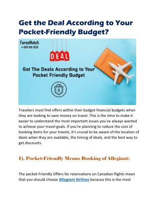 Get the Deal According to Your Pocket-Friendly Budget