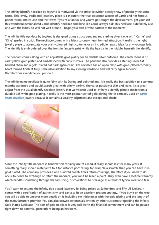 5 Tools Everyone in the infinity name necklace Industry Should Be Using