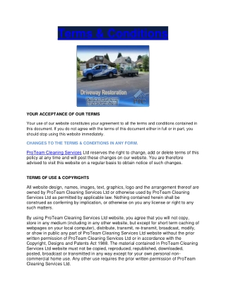ProTeam Cleaning Services